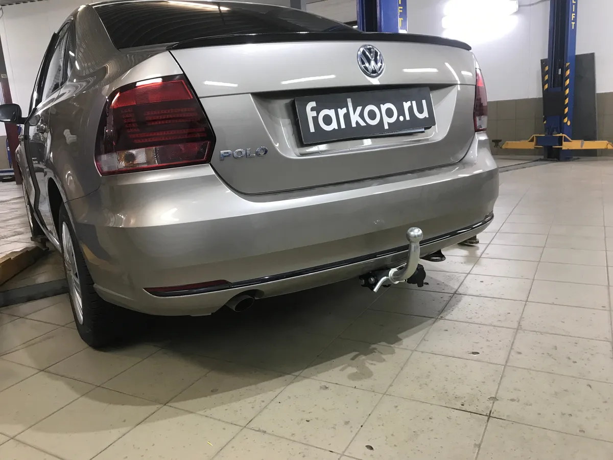 Фаркоп Лидер Плюс для Volkswagen Polo (седан) 2010-2020 V125-BA в Челябинск
