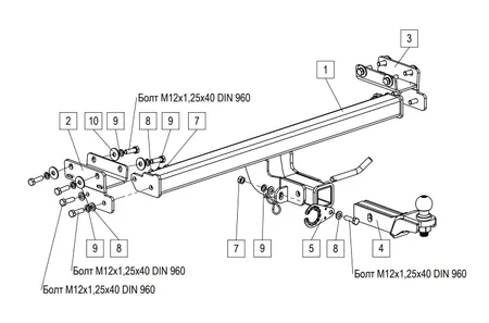 Фаркоп TowRus для Tenet T4L 2026- 269086 в Челябинск