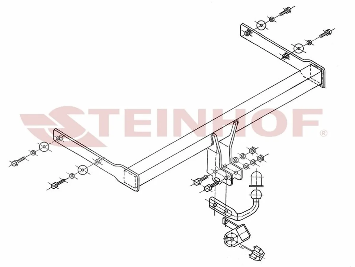 Фаркоп Steinhof для Skoda Octavia 2004-2013 S-341 в Челябинск