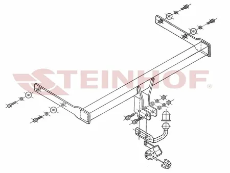 Фаркоп Steinhof для Skoda Octavia 2004-2013 S-341 в Челябинск