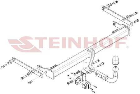 Фаркоп Steinhof для Mazda 3 (седан) 2019- Арт. M-061 M-061 в Челябинск