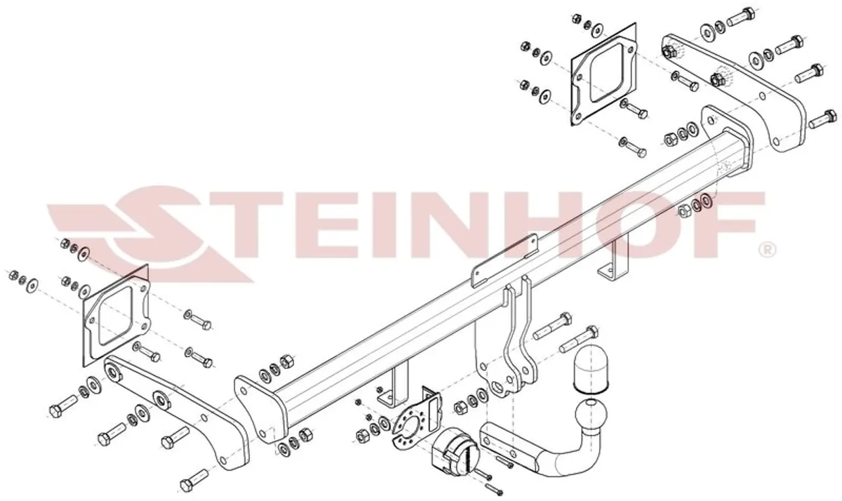 Фаркоп Steinhof для Hyundai Bayon 2021- Арт. H-225 H-225 в Челябинск Фаркоп Steinhof для Hyundai Bayon 2021- Арт. H-225 H-225 в Челябинск