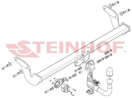 Фаркоп Steinhof для Lexus RX 2022- Арт. L-176 L-176 в Челябинск