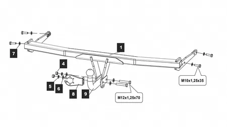 Фаркоп Baltex для Audi A3 2020- 26313612 в Челябинск